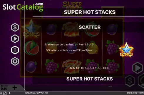 Скрин5. Super Hot Stacks слот
