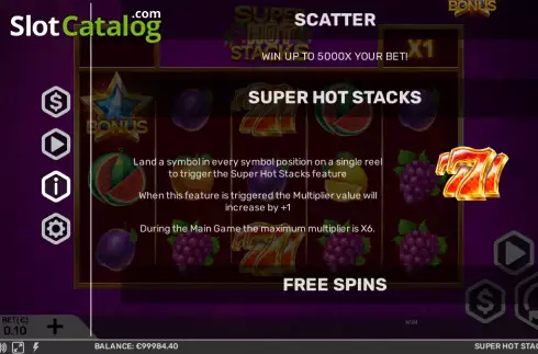 Скрин6. Super Hot Stacks слот