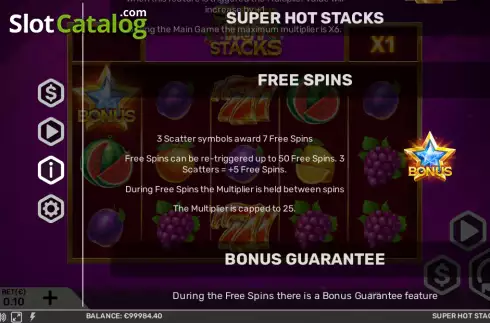 Скрин7. Super Hot Stacks слот