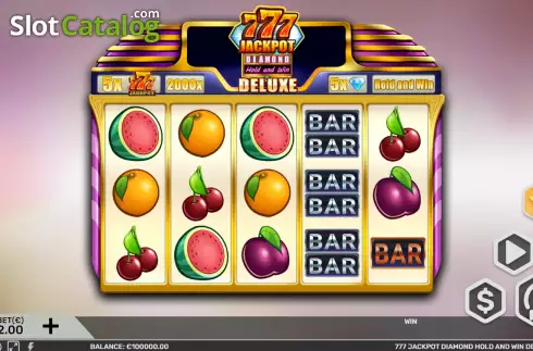 Скрин2. 777 Jackpot Diamond Hold and Win Deluxe слот