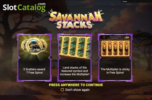 Скрин2. Savannah Stacks слот