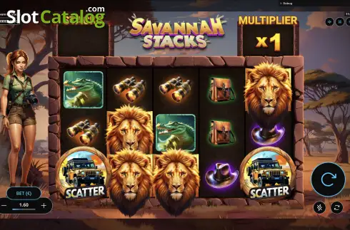 Скрин3. Savannah Stacks слот