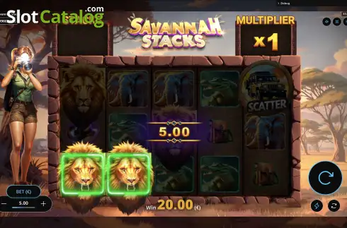 Скрин4. Savannah Stacks слот