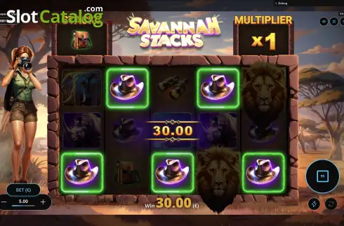 Скрин5. Savannah Stacks слот