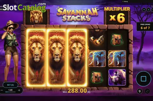 Скрин9. Savannah Stacks слот
