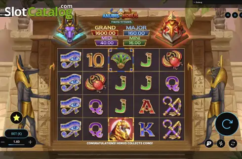 Скрин2. Anubis vs Horus: Twin Titans слот