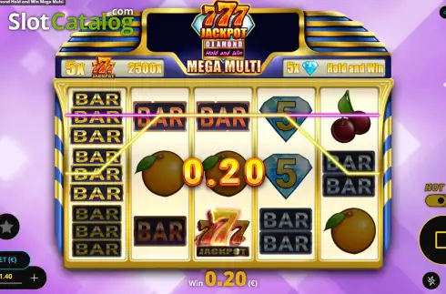Скрин3. 777 Jackpot Diamond Hold and Win Mega Multi слот