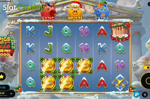 Скрин2. 3 Pigs of Xmas Bonus Pot слот