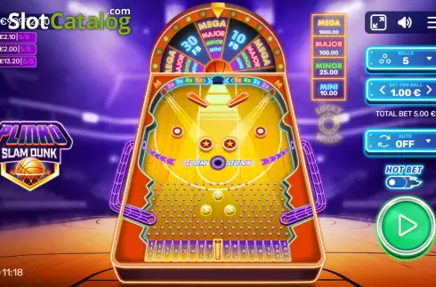 Скрин2. Plinko Slam Dunk слот