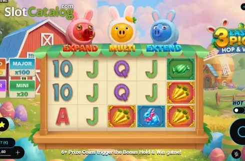 Скрин2. 3 Easter Pigs Hop and Win слот