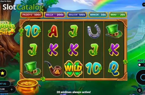 Скрин2. Paddy’s Payouts Race for Riches слот
