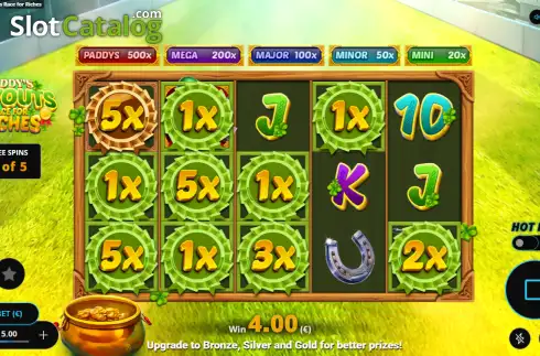 Скрин3. Paddy’s Payouts Race for Riches слот