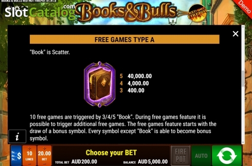 Скрин8. Books & Bulls RHFP слот