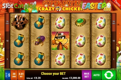 Скрин2. Super Duper Crazy Chicken Easter Egg слот