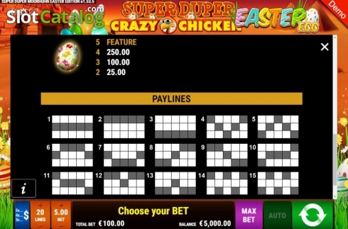 Скрин7. Super Duper Crazy Chicken Easter Egg слот