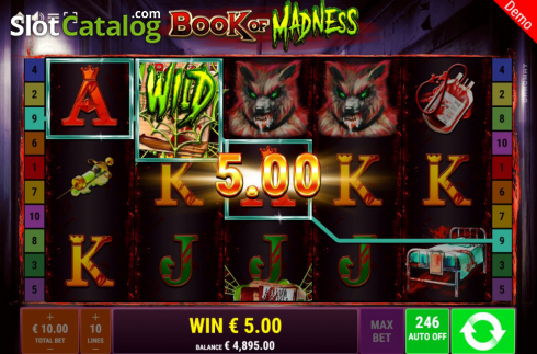 Скрин3. Book of Madness слот