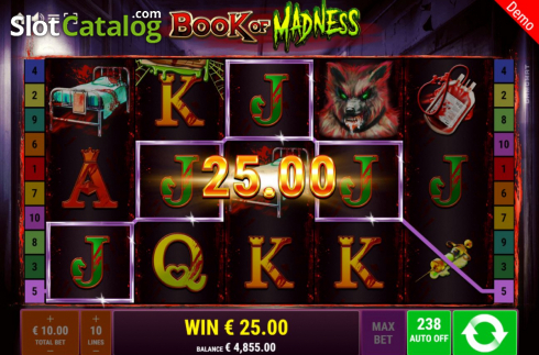 Скрин4. Book of Madness слот