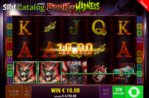 Скрин6. Book of Madness слот