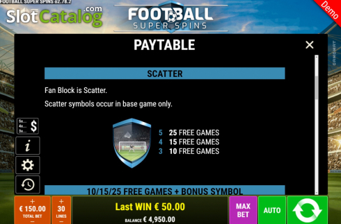 Скрин8. Football Super Spins слот