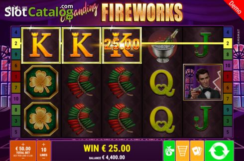 Скрин3. Expanding Fireworks слот