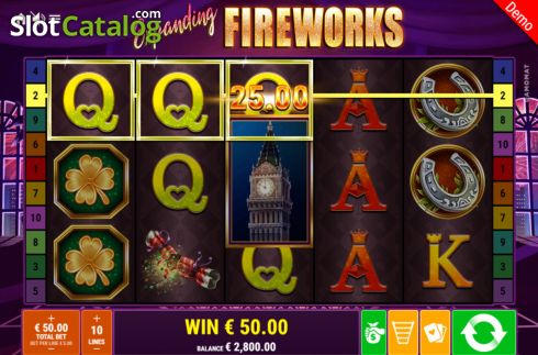 Скрин5. Expanding Fireworks слот
