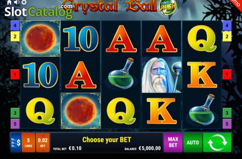 Скрин2. Crystal Ball Double Rush слот