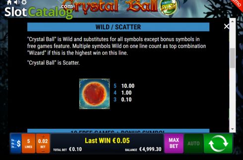 Скрин8. Crystal Ball Double Rush слот