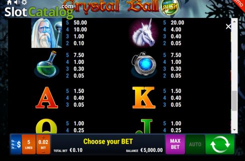 Скрин9. Crystal Ball Double Rush слот
