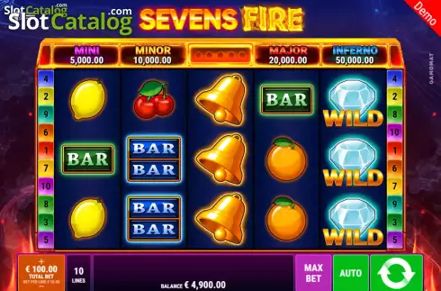 Скрин2. Sevens Fire слот