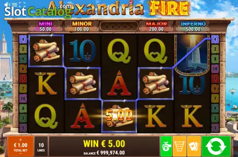 Скрин3. Alexandria Fire слот