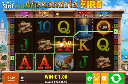 Скрин4. Alexandria Fire слот