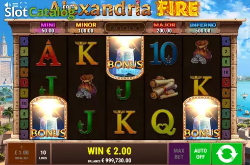 Скрин7. Alexandria Fire слот