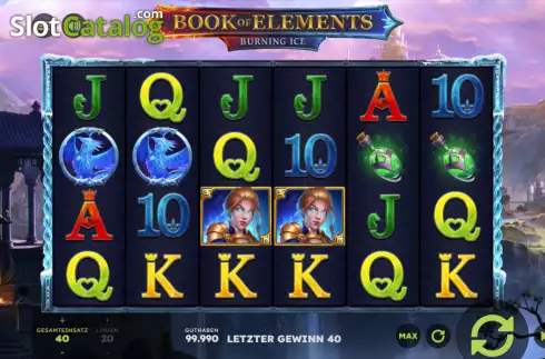 Скрин2. Book of Elements слот