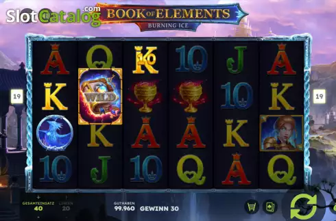 Скрин3. Book of Elements слот