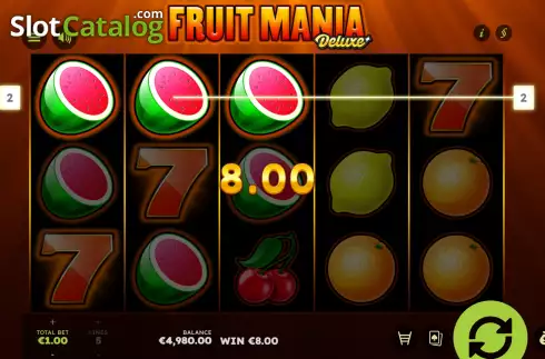 Скрин3. Fruit Mania Deluxe (Gamomat) слот