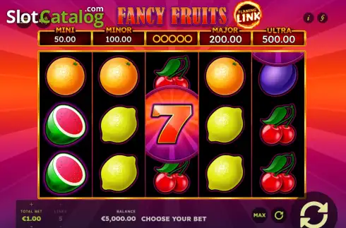 Скрин2. 7 Fancy Fruits Flaming Link слот