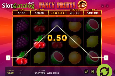 Скрин3. 7 Fancy Fruits Flaming Link слот