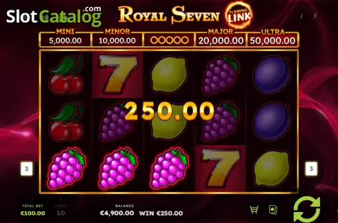 Скрин3. Royal Seven Flaming Link слот