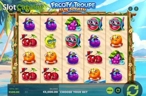 Скрин2. Frooty Troupe Sun Splash слот