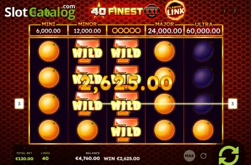Скрин3. 40 Finest XXL Flaming Link слот