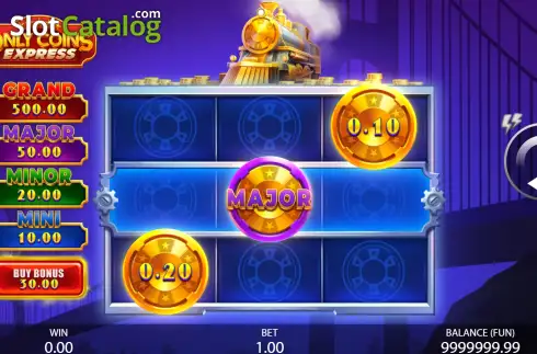 Скрин2. Only Coins Express слот