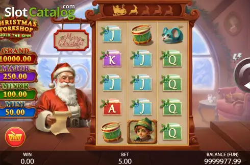 Скрин2. Christmas Workshop: Hold The Spin слот