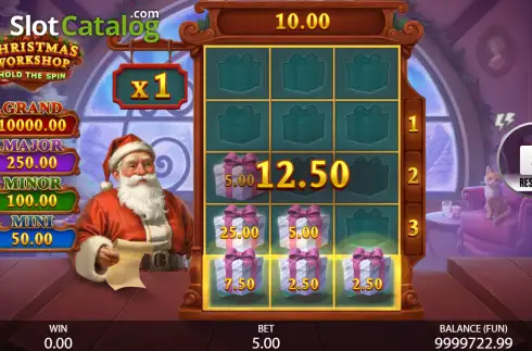 Скрин3. Christmas Workshop: Hold The Spin слот
