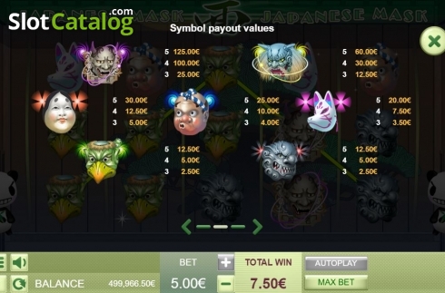 Скрин8. Japanese Mask (Gamatron) слот