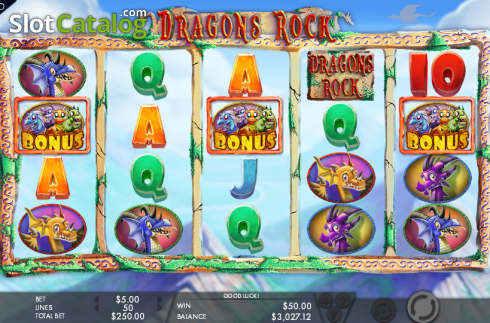 Скрин8. Dragons Rock слот