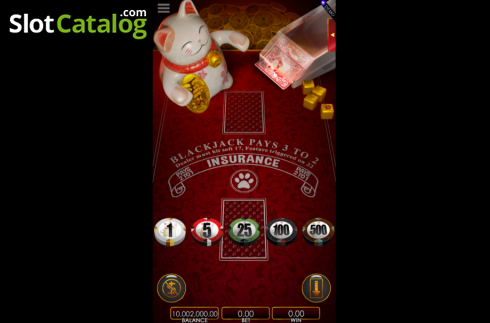 Скрин2. Lucky Cat Blackjack слот