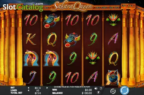 Скрин2. Sahara Queen слот