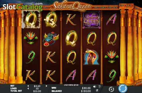 Скрин3. Sahara Queen слот