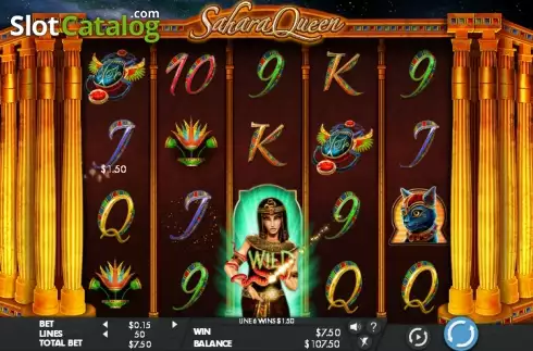 Скрин4. Sahara Queen слот