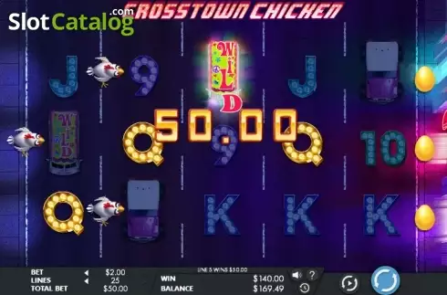 Скрин4. Crosstown Chicken слот